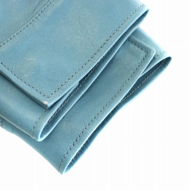 【中古】ウェルダー WELLDER  Barn Coat バーンコート ミドル丈 レザー アウター 4 XL 水色 ライトブルーの通販は