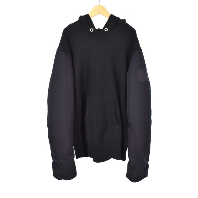 【中古】ジュンヤワタナベマン ザノースフェイス パーカー フーディー ダウン切替 L 黒 ブラック AD2017 WT-T104の通販は
