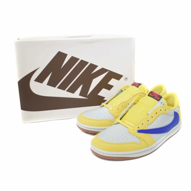 【中古】未使用品 NIKE Travis Scott WMNS Air Jordan 1 Retro Low OG Canary エアジョーダン1 レトロ DZ4137-700