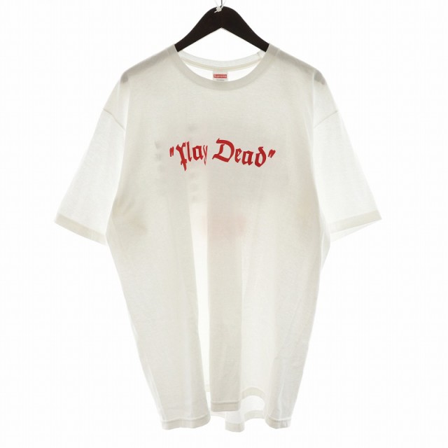 【中古】シュプリーム SUPREME 22SS Play Dead Tee Tシャツ カットソー 半袖 ボックスロゴ BOXロゴ プリント XL 白の通販は