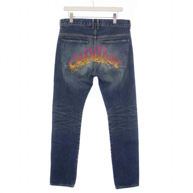 【中古】カタリスト CVTVLIST バックプリント デニムパンツ ジーンズ ダメージ加工 0 XS 青 ブルー /KH ☆AA★ メンズの通販は 11,000円