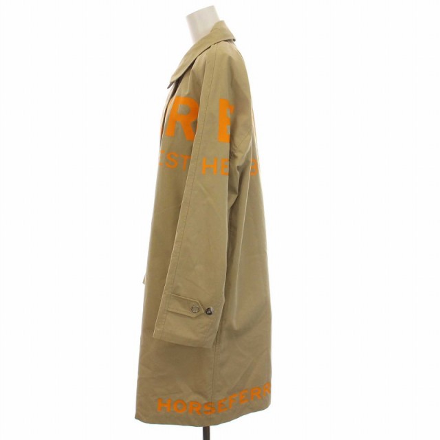 中古】バーバリー ホースフェリープリント ステンカラーコート