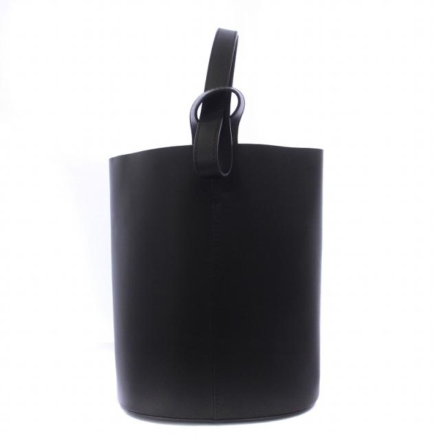 【中古】リムアーク rim.ark  One handle bucket bag バケットバッグ ハンドバッグ レザー 黒 ブラック レディースの通販は