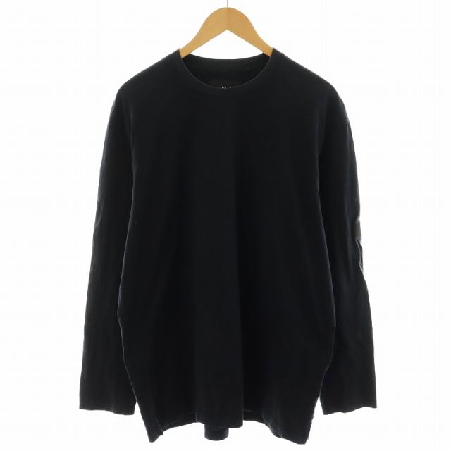 【中古】ワイスリー Y-3 ヨウジヤマモト アディダス Tシャツ カットソー 長袖 L 黒 ブラック /AN8 メンズの通販は 7,700円