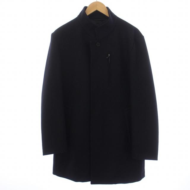 【中古】エポカ EPOCA UOMO スタンドカラージャケット ウール カシミヤ 46 M 黒 ブラック /BM メンズの通販は 4,794円