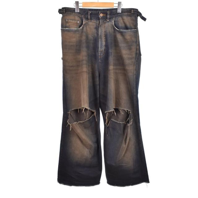【中古】バレンシアガ BALENCIAGA 22AW Destroy Skate Denim Pants デストロイスケートデニムパンツ 697828