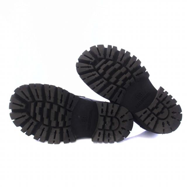 *BALENCIAGA* レザーローファートラクター レディース ブラック Women's Tractor Loafer in Black | Balenciaga US
