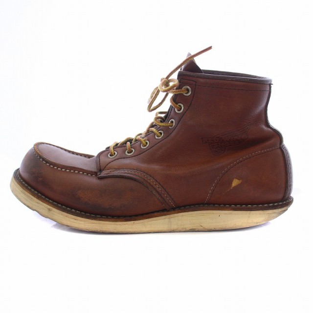 【中古】レッドウィング REDWING アイリッシュセッター ワークブーツ ショートブーツ レザー 27.5cm 茶 メンズの通販は