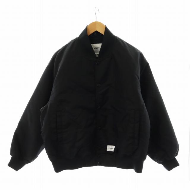 WTAPS TEAM JACKET / NYLON. TWILL BLACK S
