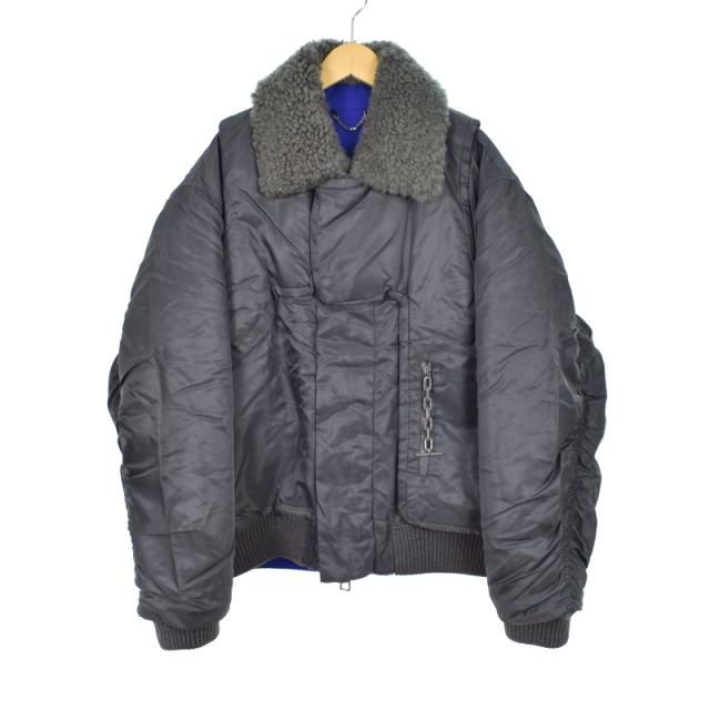 中古】ルイヴィトン LOUIS VUITTON ムートンカラー フライトジャケット  