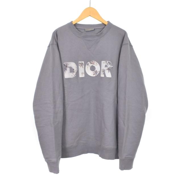 【中古】ディオール Dior ダニエルアーシャム DANIEL ARSHAM 20SS ロゴ プリント スウェット トレーナー L グレー 023J604A0531 メンズの通販は