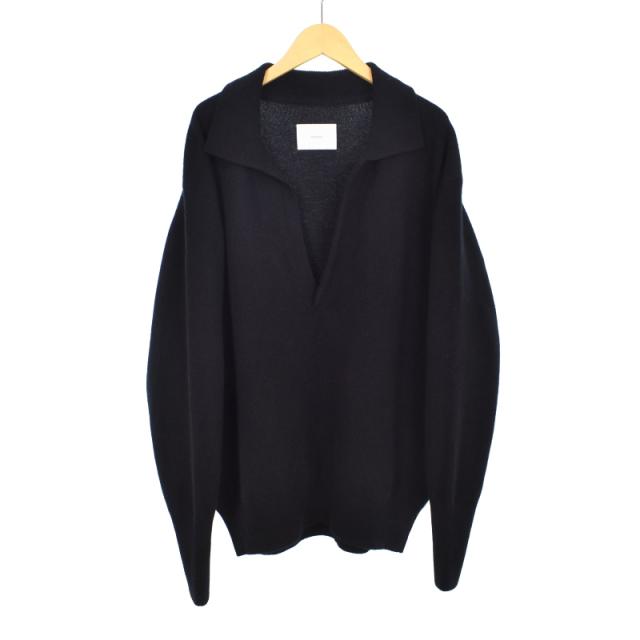 【中古】シュタイン ssstein Extra Fine Wool Knit Skipper LS スキッパー ニット セーター ウール S ブラック ST.990の通販は 22,792円