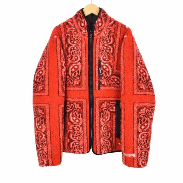 【中古】シュプリーム SUPREME 19FW REVERSIBLE BANDANA FLEECE JACKET リバーシブル バンダナ フリース ジャケット Mの通販は