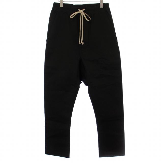 【中古】リックオウエンス 17AW DrawString ドローストリング サルエル イージーパンツ 46 黒 RU17F8380-DTの通販は