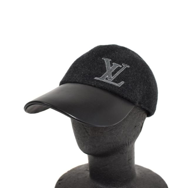 Louis Vuitton ブラック ベースボールキャップ　美品 Louis Vuitton ブラック キャップ Louis Vuitton 黒キャップ LVロゴ