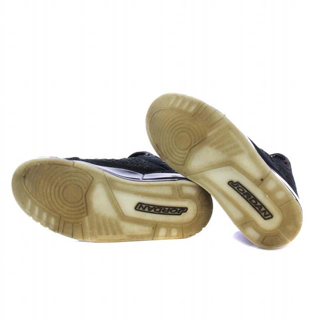 【中古】NIKE Air Jordan 3 Retro Flyknit Black スニーカー US7.5 25.5cm AQ1005-001