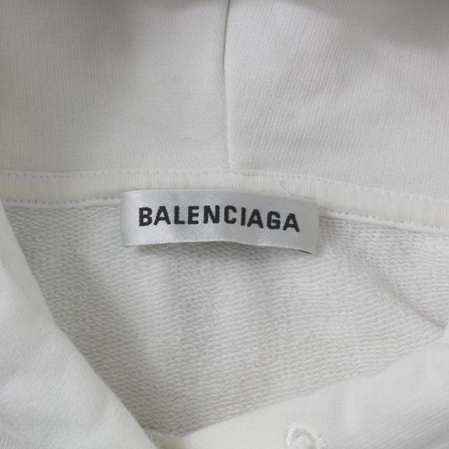 BALENCIAGA ホワイト フード付きトレーナー BALENCIAGA ホワイト フード付きトレーナー