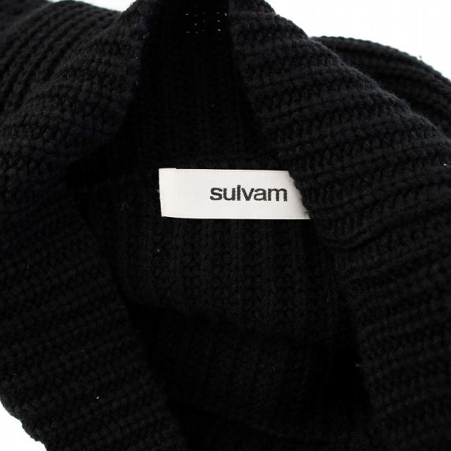 【中古】サルバム sulvam Mesh asymmetry knit メッシュアシンメトリーニット セーター 長袖 L ブラック SS-K03-820 中古】サルバム sulvam Mesh asymmetry knit メッシュアシンメトリー