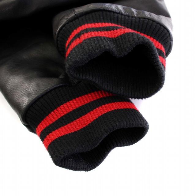 【中古】アリクス ALYX LOGO VARSITY JACKET BLACK ロゴバーシティジャケット ブルゾン アウター 中綿 XL ブラック 中古】アリクス ALYX LOGO VARSITY JACKET BLACK ロゴバーシティ