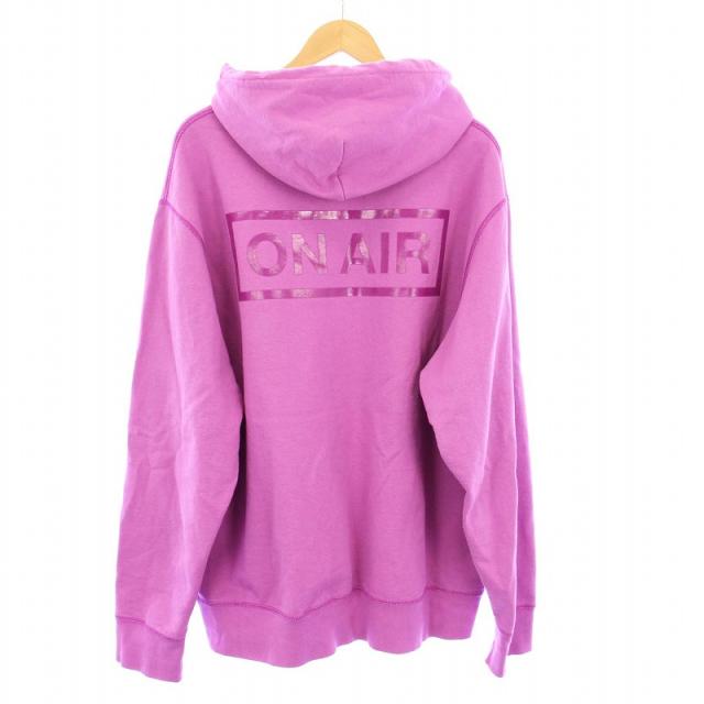 【中古】ミンナノ オンエアベーシックロゴカナディアンフーディ プルオーバーパーカー スウェット 長袖 XXL ピンク