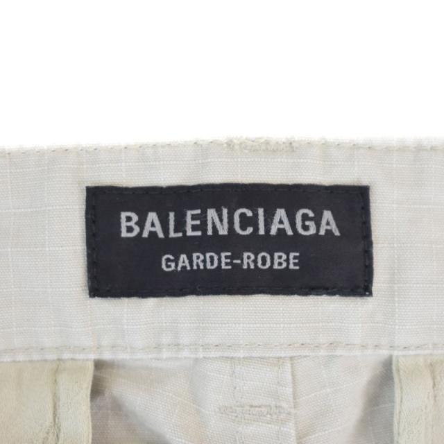 【中古】バレンシアガ BALENCIAGA 23年 LARGE CARGO ラージカーゴ パンツ ダメージ加工 52 ベージュ 773255 ☆AA★_2