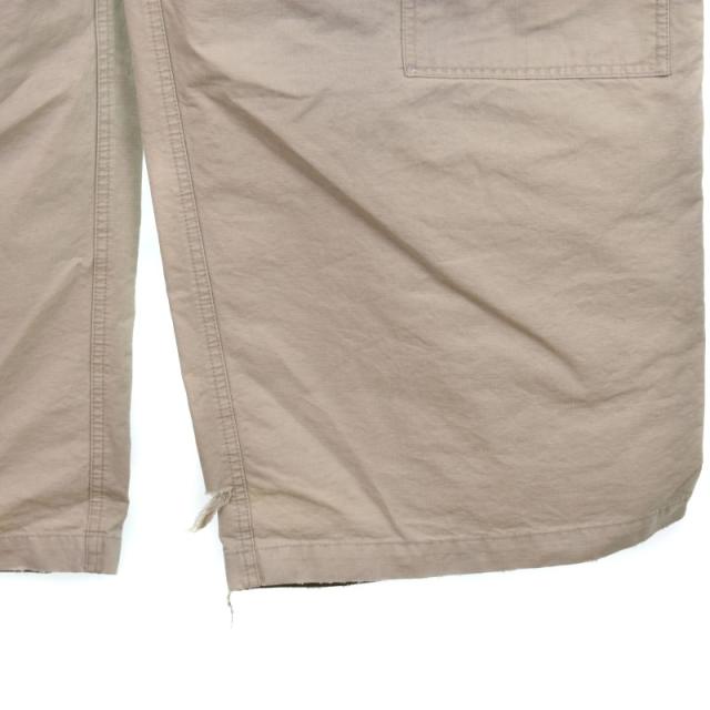 【中古】バレンシアガ BALENCIAGA 23年 LARGE CARGO ラージカーゴ パンツ ダメージ加工 52 ベージュ 773255 ☆AA★_6