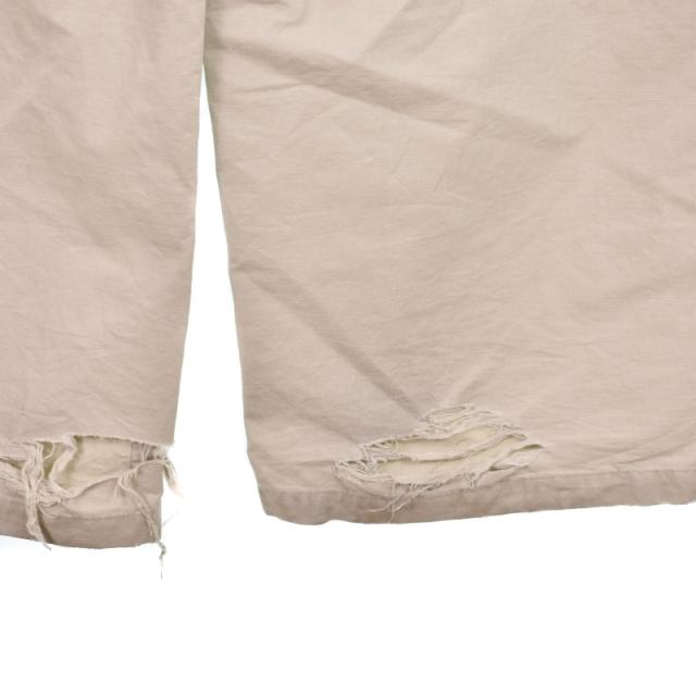 【中古】バレンシアガ BALENCIAGA 23年 LARGE CARGO ラージカーゴ パンツ ダメージ加工 52 ベージュ 773255 ☆AA★_7