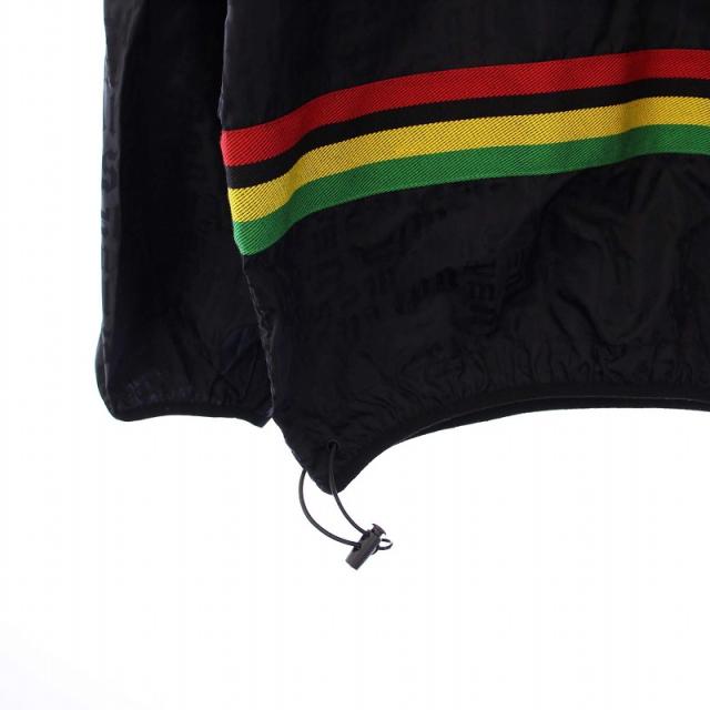 【中古】パームエンジェルス モノグラムウインドブレーカー マウンテンパーカー ジャケット ロゴ S ブラック 中古】パームエンジェルス モノグラムウインドブレーカー マウンテン