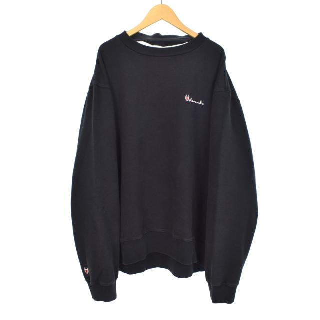 【中古】ヴェトモン ベトモン VETEMENTS チャンピオン Champion 16SS メタルロゴ スウェット トレーナー S 黒 ブラック SS16TP12 ☆AA★