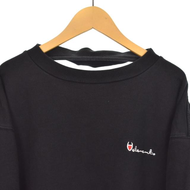 【中古】ヴェトモン ベトモン VETEMENTS チャンピオン Champion 16SS メタルロゴ スウェット トレーナー S 黒 ブラック SS16TP12 ☆AA★_4