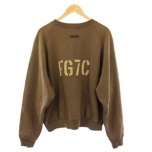 【中古】フィアオブゴッド FG7C Vintage Inspired Crewneck Sweatshirt スウェット トレーナー 長袖 S カーキ