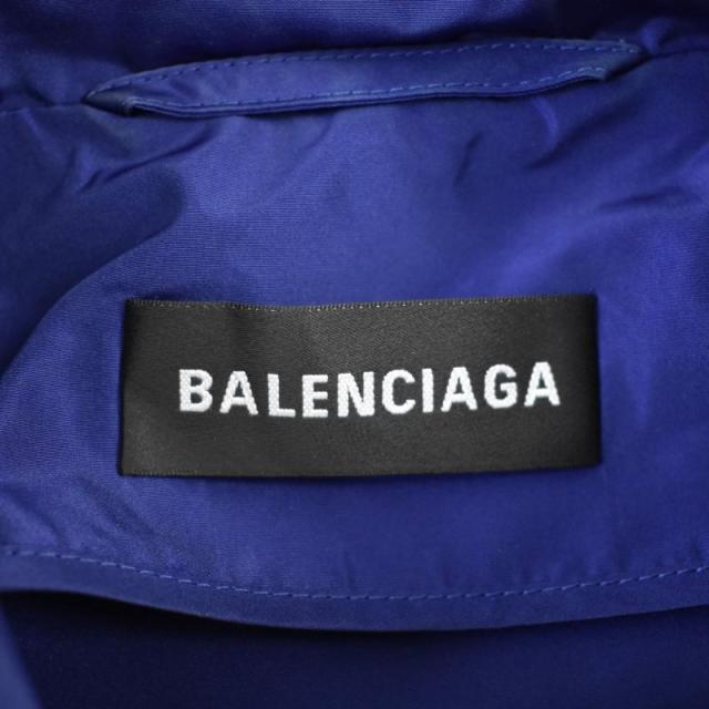 【中古】バレンシアガ BALENCIAGA 18年製 バックロゴ ナイロンジャケット ウインドブレーカー ブルゾン 46 青 533911_2