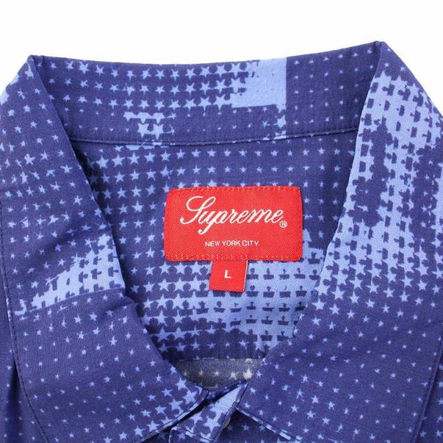 【中古】シュプリーム SUPREME 22SS LIL KIM SHIRT シャツ 半袖 総柄 L 青 /KH ☆AA★ メンズ_2