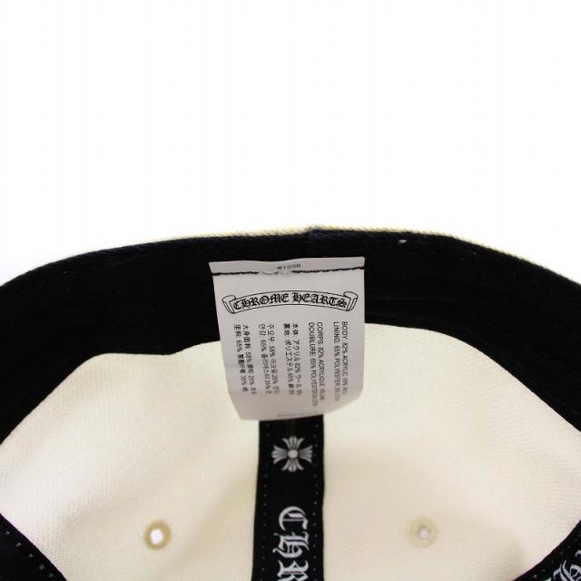 【中古】クロムハーツ CHROME HEARTS VINYHEART BASEBALLCAP ベースボールキャップ 野球帽 クロス 59.6cm 赤 白