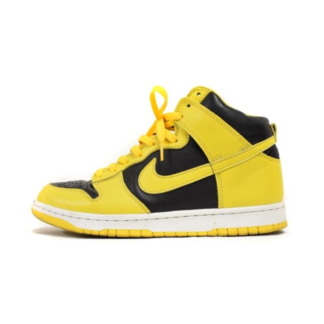 【中古】ナイキ NIKE Dunk High Black Varsity Maize ダンク ハイ ブラックバーシティメイズ スニーカー CZ8149-002
