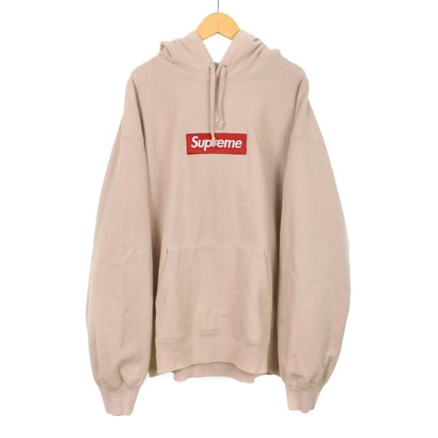 【中古】シュプリーム SUPREME 24FW Box Logo Hooded Sweatshirt ボックスロゴ パーカー フーディー L ベージュ
