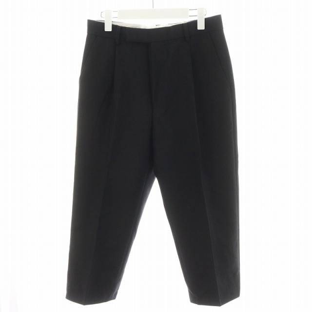 【中古】ワコマリア WACKO MARIA DORMEUIL生地 パンツ スラックス ウール モヘヤ混 S 黒 ブラック /AN11 メンズ