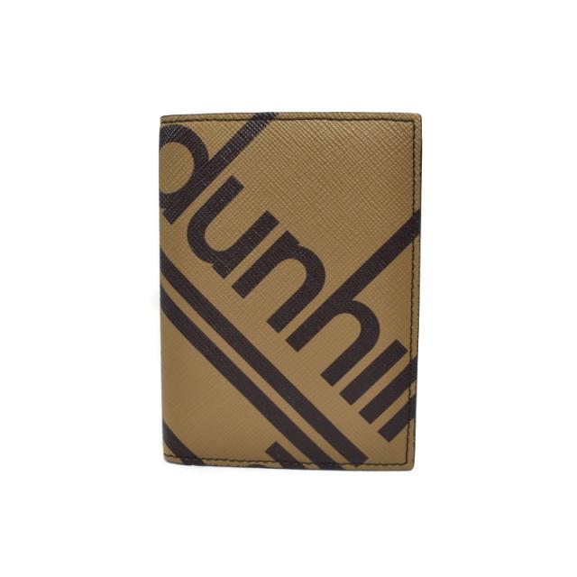 【中古】ダンヒル dunhill カードケース 名刺入れ ロゴ 茶 ブラウン メンズ