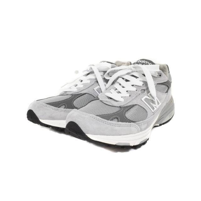 【中古】ニューバランス NEW BALANCE 993 Made in USA スニーカー ローカット 27.5cm グレー MR993GL メンズ