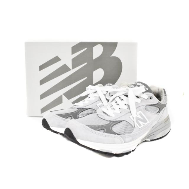 【中古】ニューバランス NEW BALANCE 993 Made in USA スニーカー ローカット 27.5cm グレー MR993GL メンズ