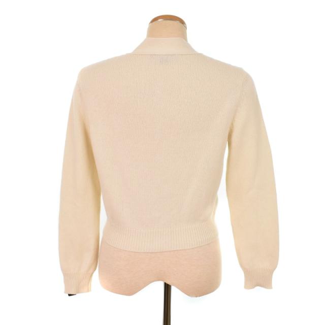 【中古】ルイヴィトン LOUIS VUITTON 24年製 ジュエルボタン カーディガン カシミヤ S ホワイト RW241WB LMT FQKC93_2