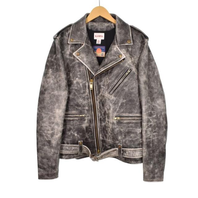 【中古】カミヤ KAMIYA ブラックミーンズ blackmeans 24SS Leather Biker Jacket レザーバイカージャケット G12BM101