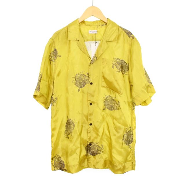 【中古】未使用品 DRIES VAN NOTEN 23SS CARLTONE オープンカラーシャツ 半袖 開襟 総柄 プリント 231-020717