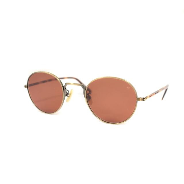 【中古】アヤメ ayame OLDSTAR サングラス アイウェア 46□23 茶 ブラウン メンズ