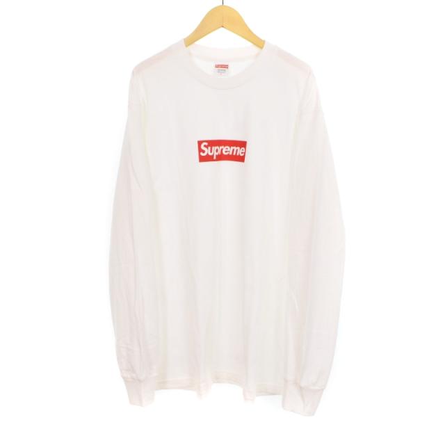 【中古】シュプリーム SUPREME 20FW Box Logo L/S Tee ボックスロゴ Tシャツ カットソー ロンT 長袖 L 白 ホワイト
