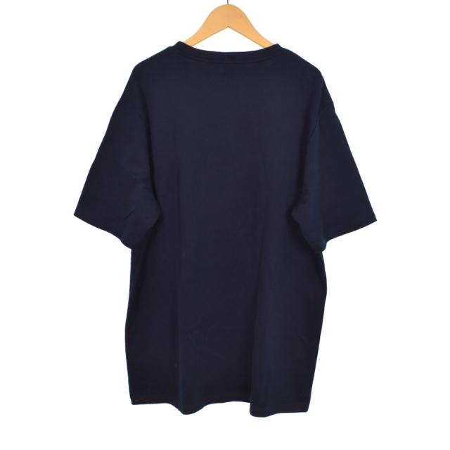 中古】ベルルッティ Berluti Tシャツ 半袖 ロゴ刺繍 XL 紺 ネイビー メンズ