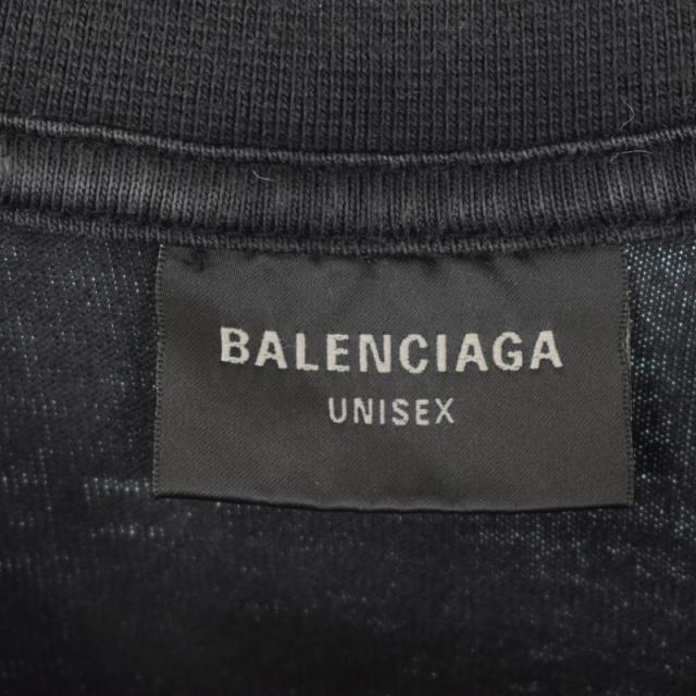【中古】バレンシアガ BALENCIAGA 23SS カレッジプリント ミディアムフィット Tシャツ 半袖 ダメージ加工 XS 739784_2