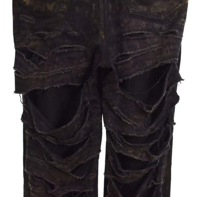 中古】バレンシアガ BALENCIAGA 23SS SUPER DESTROYED BAGGY スーパー