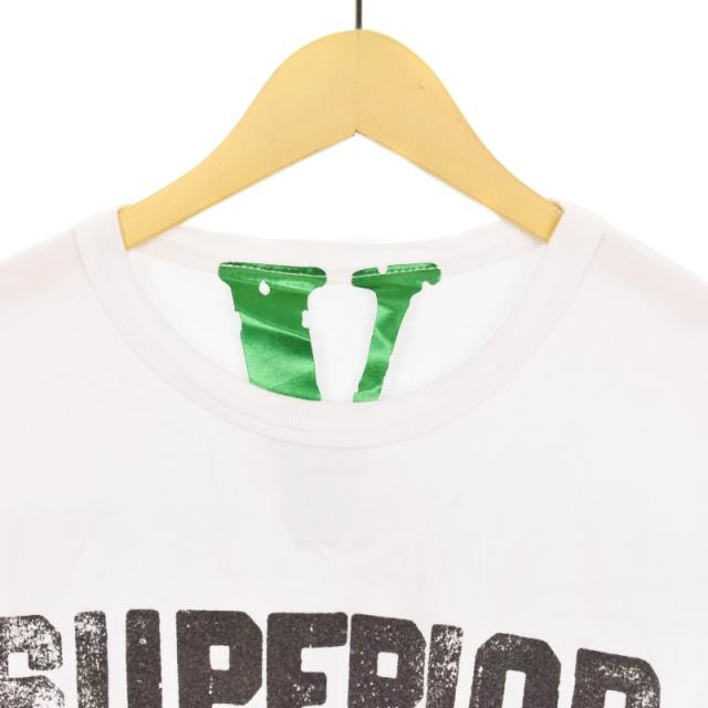 中古】ヴィーロン VLONE SuperiorCrow Tシャツ 半袖 プリント L 白