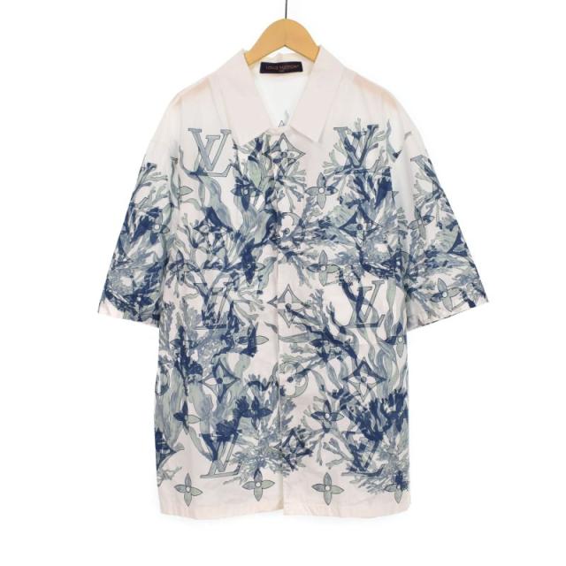【中古】ルイヴィトン LOUIS VUITTON 23AW モノグラム グラフィック ショートスリーブシャツ 総柄 RM232M AAV HPS36W
